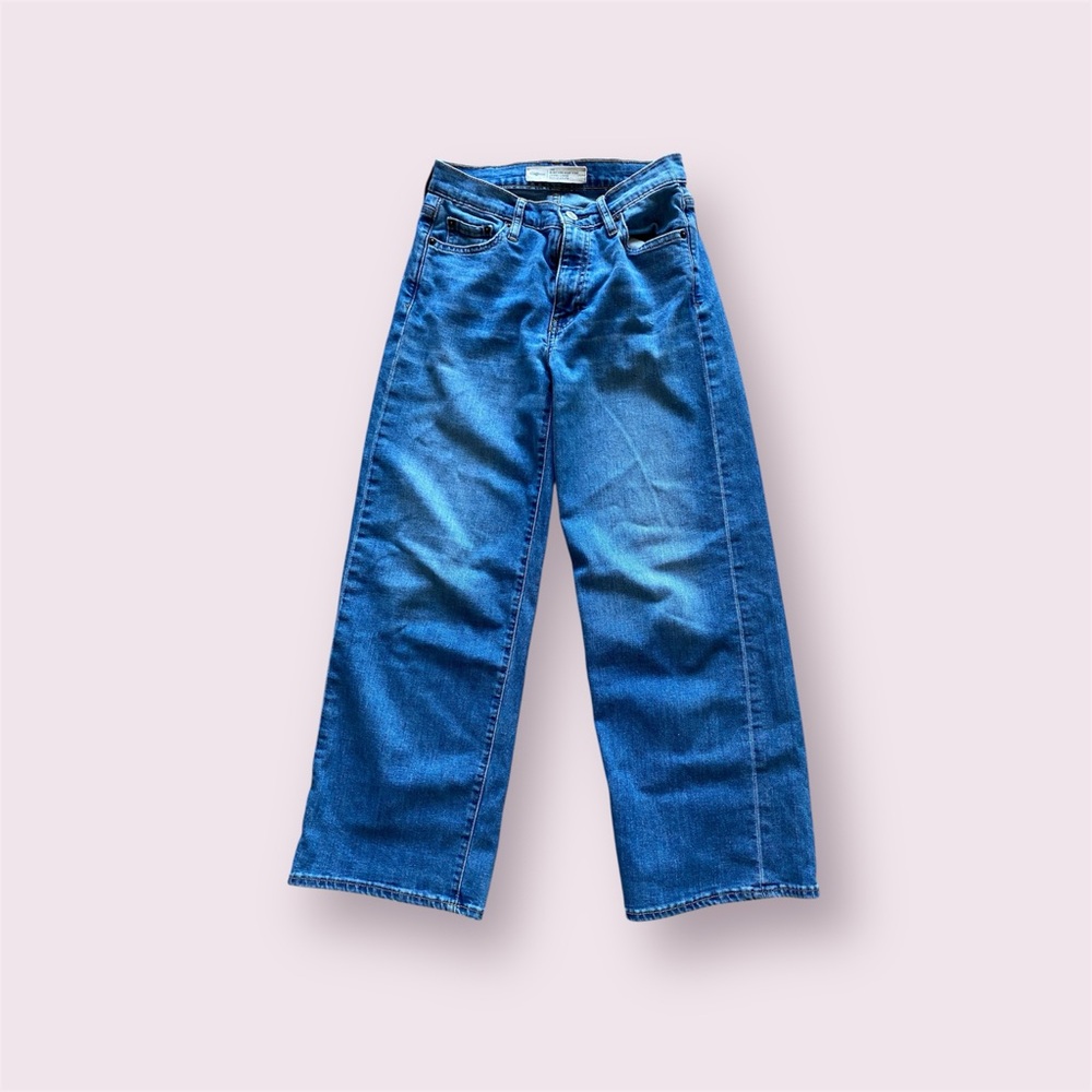 Gap Blue Wide Leg High Rise Jeans
